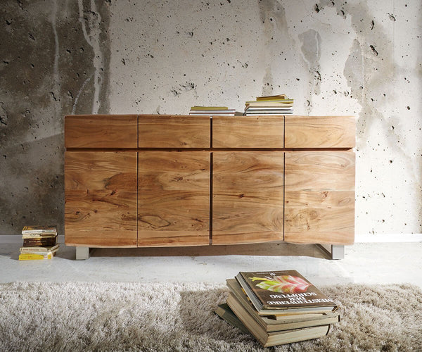 Sideboard Olympus Live-Edge 147-172 cm Acacia Wood Natural