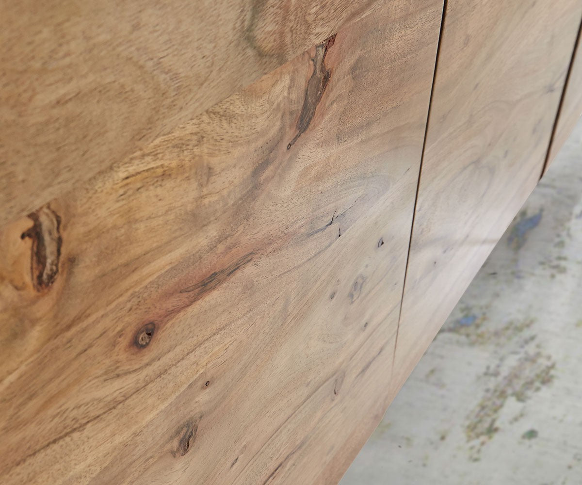 Sideboard Olympus Live-Edge 147-172 cm Acacia Wood Natural