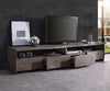 TV Stand Olympus Live-Edge 230 cm Acacia Wood Platinum