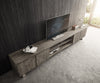 TV Stand Olympus Live-Edge 300 cm 2 Compartments Acacia Wood Platinum