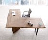 Desk Olympus Live-Edge 170X170 Acacia Wood Brown Frame Black
