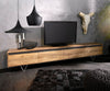 TV Stand Stonegrace 240 cm 4 Doors Acacia Wood Natural Slate