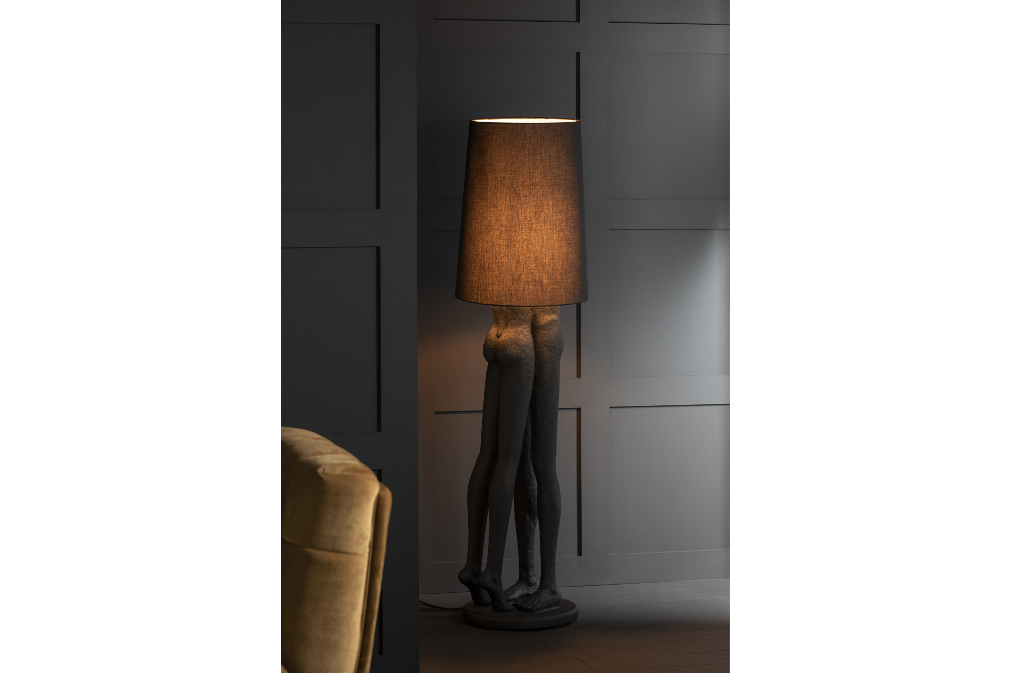 Floor Lamp Couple 90cm Black