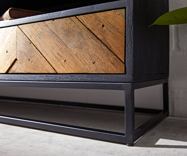 TV Stand Famke 120-240 cm With Drawers Mango & Teak Wood