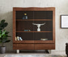 Display Cabinet Olympus Live-Edge 120 cm Acacia Wood Brown Tree Edge