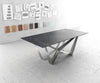 Dining Table Aurora Ceramic Anthracite Spider Frame Steel 200-300cm