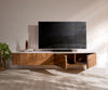 Floating TV Stand Bahan 200 cm 4 Doors Mango Wood Teak Marble Top