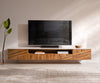 Floating TV Stand Bahan 220 cm 2 Doors Mango Wood Teak Marble Top