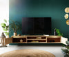 Floating TV Stand Budaya 200 cm 2 Doors 2 Compartments Mango Wood Natural