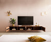 Floating TV Stand Fevo 200 cm Acacia Wood Brown 4 Doors