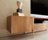 TV Stand Secara 220cm Acacia Wood Natural 2 Doors 2 Compartments