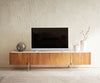 TV Stand Secara 200cm Acacia Wood Natural 4 Doors