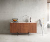 Sideboard Secara 145cm Acacia Wood Brown 2 Doors 3 Drawers