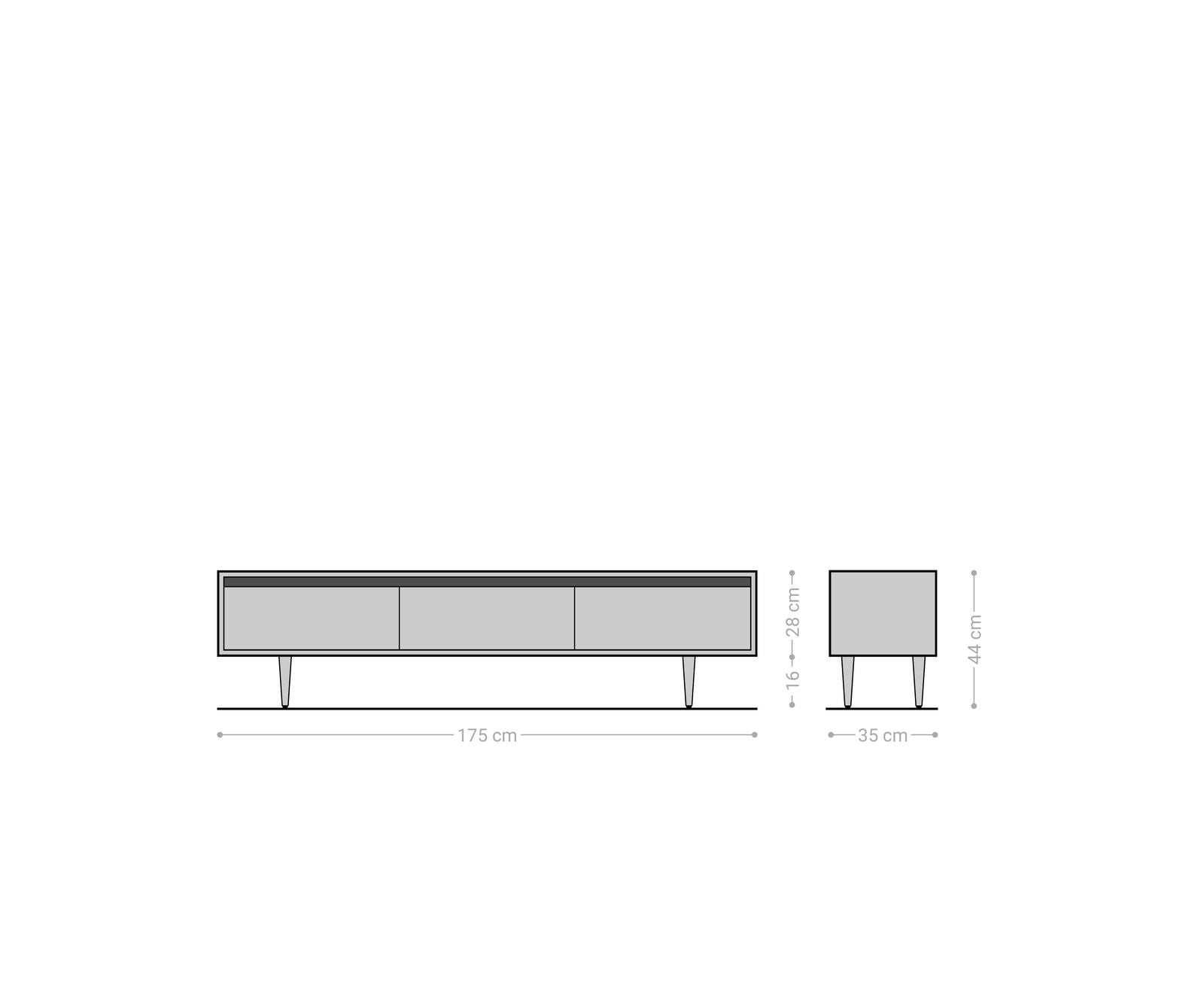 TV Stand Budaya 260 cm 4 Doors 2 Compartments Mango Wood Natural