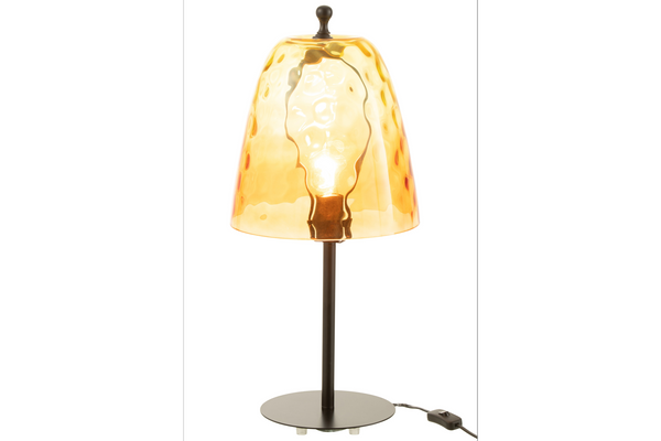 Table Lamp Ocean 58cm Glass Yellow