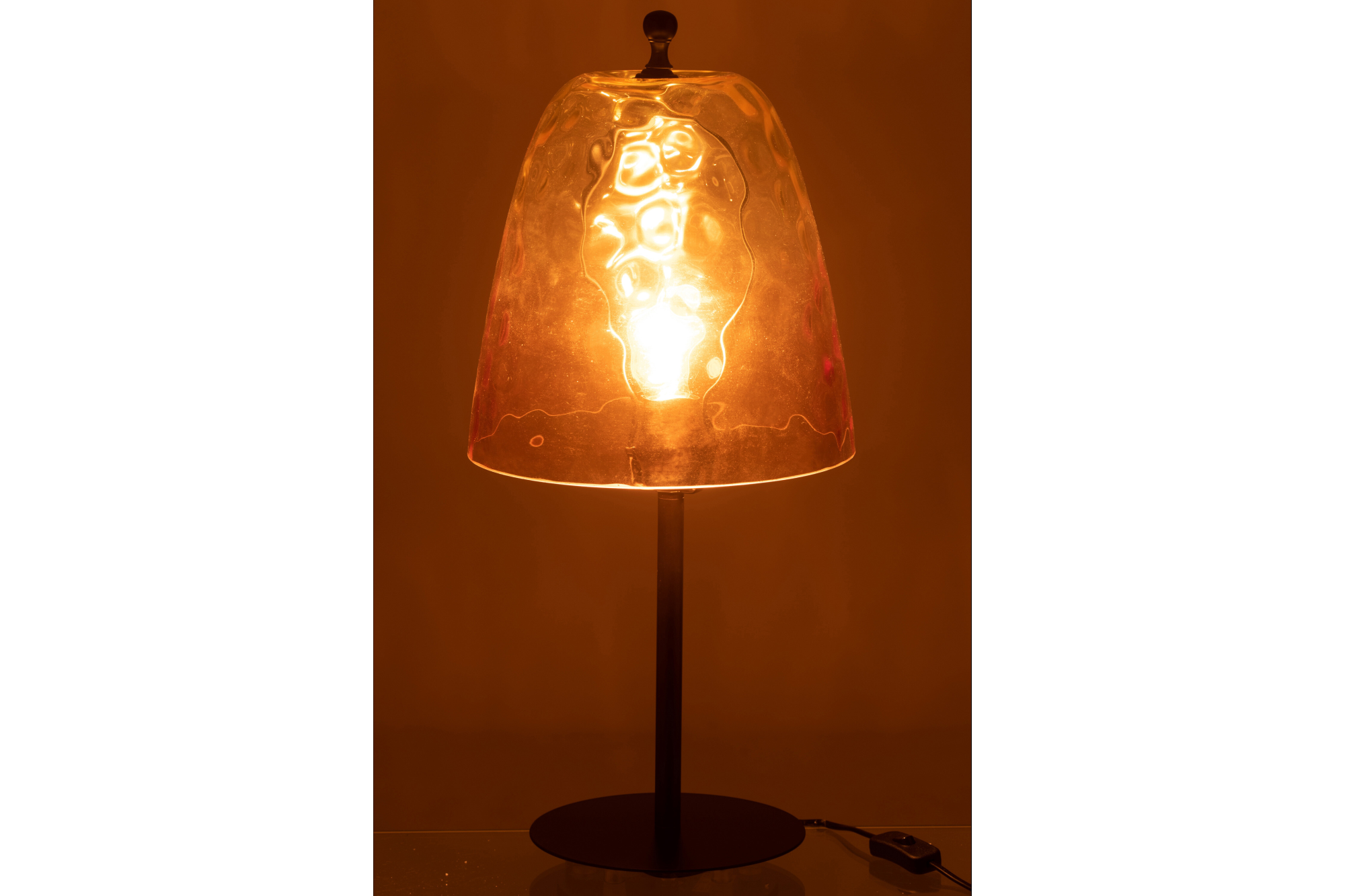 Table Lamp Ocean 58cm Glass Yellow