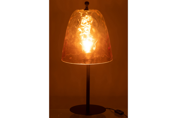 Table Lamp Ocean 58cm Glass Yellow