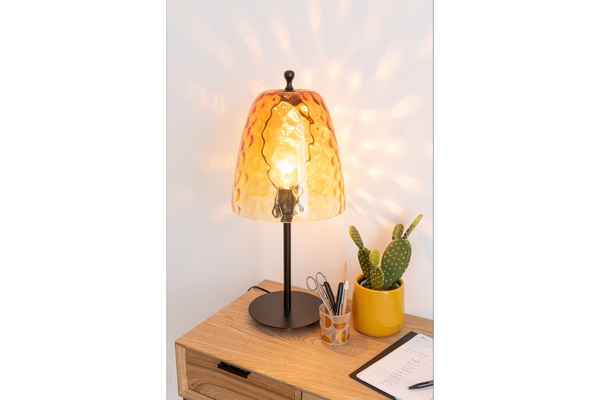 Table Lamp Ocean 58cm Glass Yellow