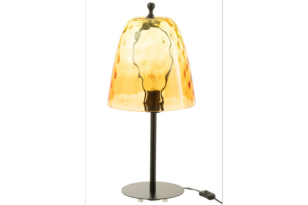 Table Lamp Ocean 58cm Glass Yellow