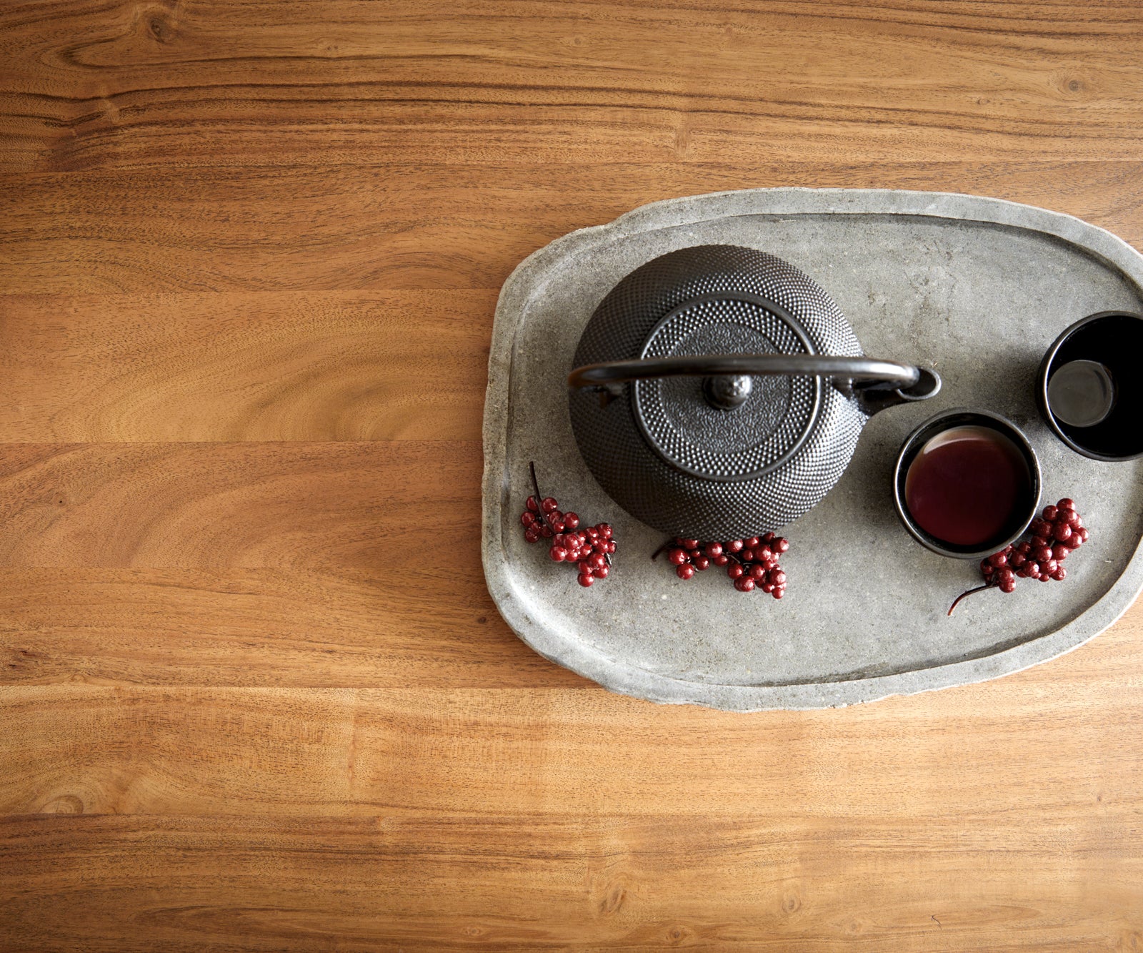 Coffe Table Surimu 115x60cm Acacia Wood Brown 2 Drawers Cork Handle