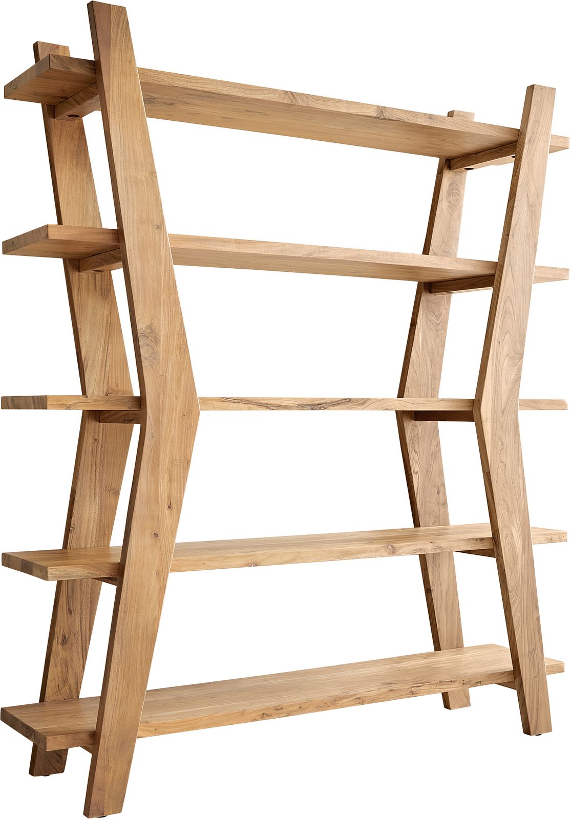 Freestanding Shelf Rack Xanthios 170cm Acacia Wood Natural