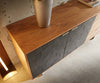 Sideboard Teele 147-175 cm Acacia Wood Natural & Slate