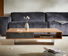 Coffee Table Teele 80-115 cm Acacia Wood Natural And Slate