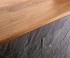 Coffee Table Teele 80-115 cm Acacia Wood Natural And Slate