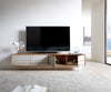 Floating TV Stand Kleo 200 cm Acacia Wood Natural 4 Doors