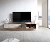 Floating TV Stand Kleo 220 cm Acacia Wood Natural 4 Doors