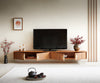 Floating TV Stand Surimu 240cm Acacia Wood Brown 4 Doors Cork Handle