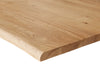 Dining Table Olympus Live Edge Oak Wood Natural V Frame Black 200-300cm