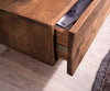 TV Stand Wyatt 220 cm Acacia Wood Brown V-Leg