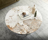 Round Coffee Table Aurora Ceramic 100 cm Beige