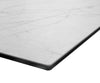 Dining Table Aurora Ceramic White Slanted Frame Steel 200-300cm