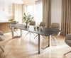 Dining Table Aurora Ceramic Brown Square Frame Steel 200-300cm