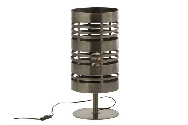 Table Lamp Ring 50cm Metal Grey