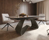 Dining Table Aurora Extendable Ceramic 200-300cm Beige W Frame Titanium