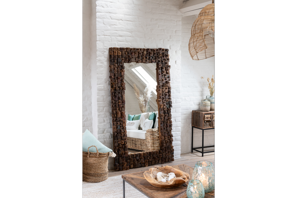 Mirror Syma 180cm Recycled Wood Natural