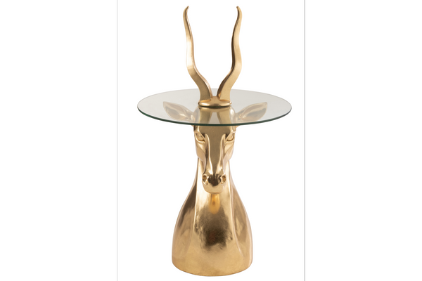 Side Table Antelope 50cm Gold