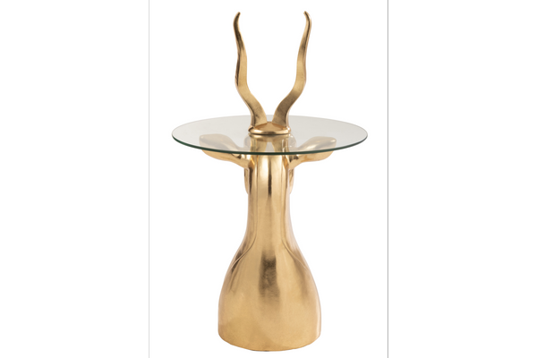 Side Table Antelope 50cm Gold