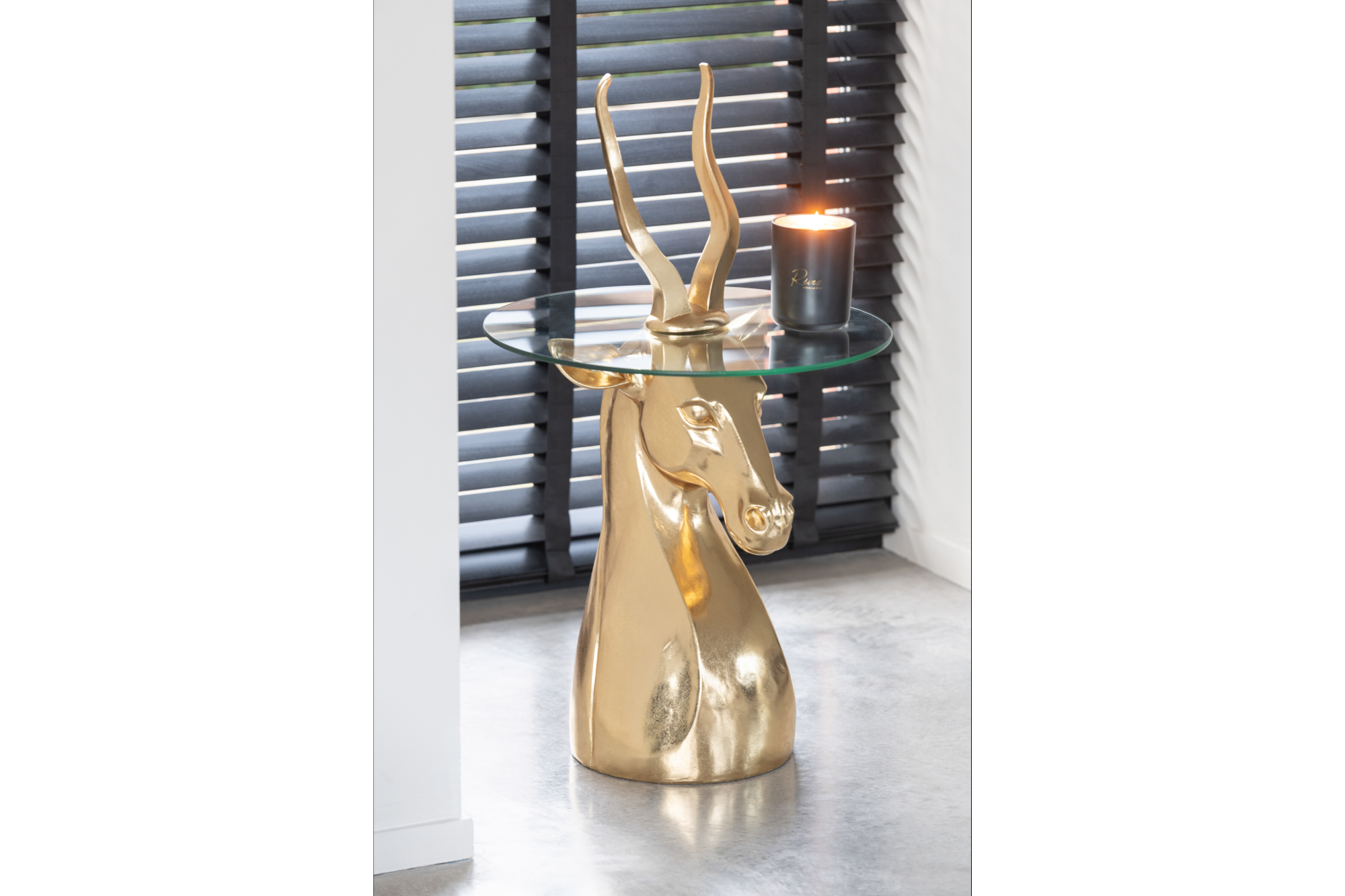 Side Table Antelope 50cm Gold