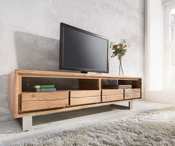 TV Stand Olympus Live-Edge 146-190 cm Acacia Wood Natural