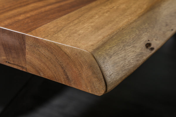 Dining Table Monolith 300cm Acacia Wood Honey X-Frame