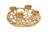 Candle Holder Abstract 38cm Gold