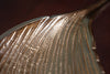 Decorative Bowl Abstract Leaf 65cm Gold Aluminum