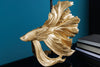 Table Lamp Crowntail 65cm Black Gold Fabric Shade Marble Base