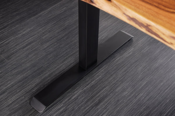 Height-Adjustable Desk Monolith 160cm Acacia Wood Natural