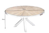 Dining Table Barracuda Round 120cm Recycled Teak Wood Brown