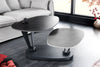 Rotating Coffee Table Axis 95-160cm Ceramics Grey